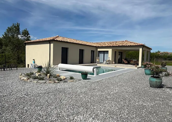 La Lezardiere Maison Avec Piscine A Ruoms, Proche Nature Et Rivieres